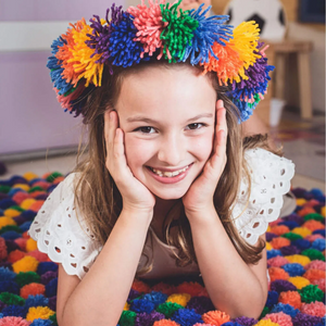 Kit Pompom Grande 100% Polipropileno Cores Sortidas - 50mm - 50