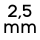 2,5mm