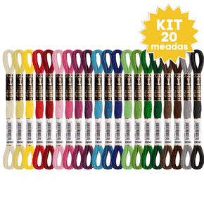 Kit 20 Meadas para Bordado Anchor