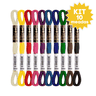 Kit 10 Meadas de Linha para Bordado Anchor