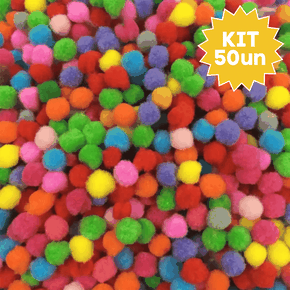Kit Pompom Pequeno 100 Polipropileno
