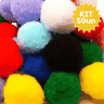 Kit Pompom Grande 100 Polipropileno